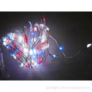 Pink 15 LED Lights Copper String Light Power